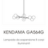 High End Floor Sample Kendama 8 Suspended Lamp by Giorgetti Casa Design Group