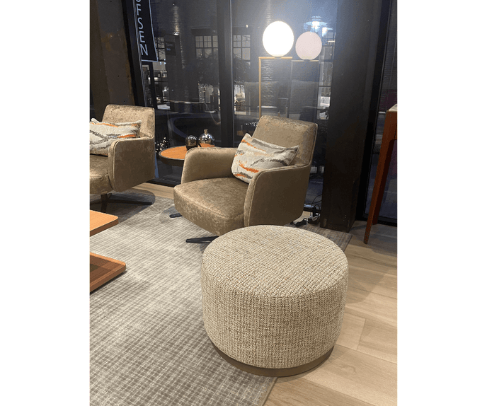 High End Floor Sample Marelli Moon Pouf by Marelli  Casa Design Group