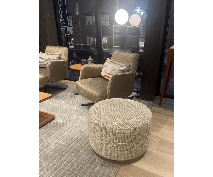 High End Floor Sample Marelli Moon Pouf by Marelli  Casa Design Group