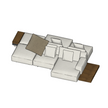 High End Floor Sample Marteen Sofa by Molteni&C Casa Design Group