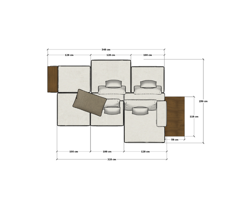 High End Floor Sample Marteen Sofa by Molteni&C Casa Design Group