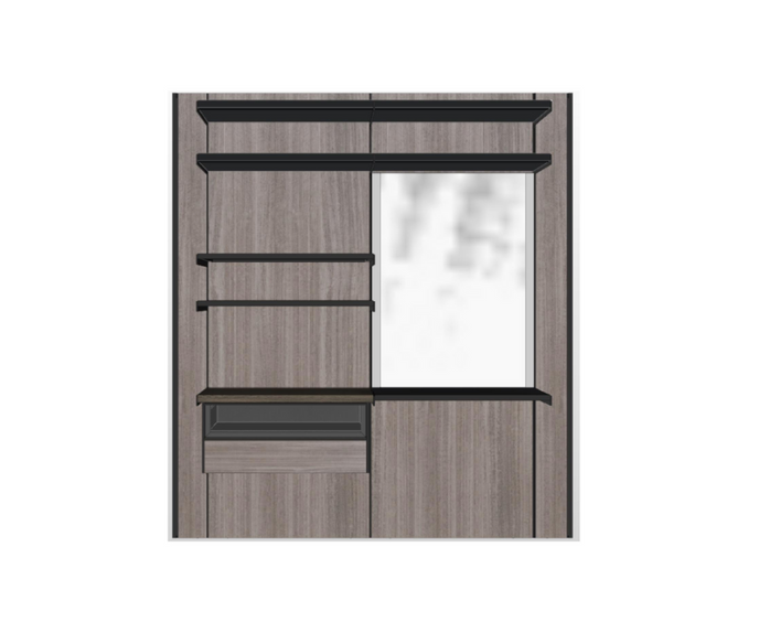 High End Floor Sample Master Dressing Walk-In closet by Molteni&C Casa Design Group