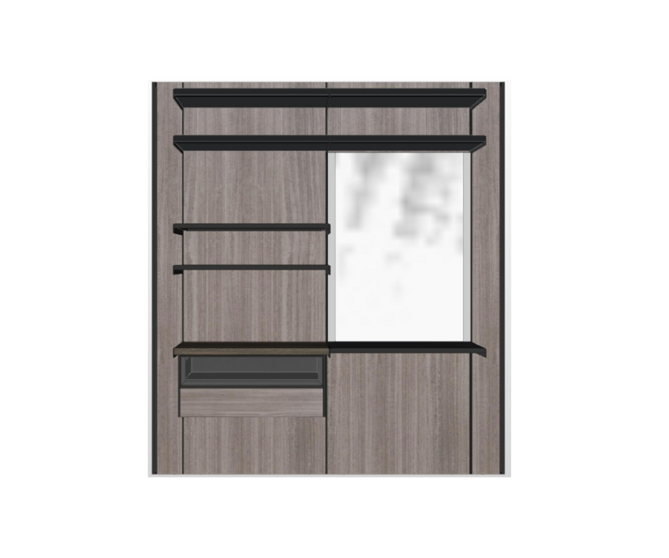High End Floor Sample Master Dressing Walk-In closet by Molteni&C Casa Design Group