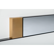 Floor Sample Mirror Lines with Black Nickel, White Carrara Marble and Brass Details by MDF Italia | Casa Design Group