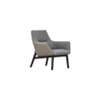 Floor Sample Qing Chair Low Back in Sky-Shadow Grey and Leather Cafe Noir by Camerich | Casa Design Group