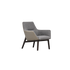 Floor Sample Qing Chair Low Back in Sky-Shadow Grey and Leather Cafe Noir by Camerich | Casa Design Group