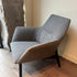 Floor Sample Qing Chair Low Back in Sky-Shadow Grey and Leather Cafe Noir by Camerich | Casa Design Group