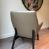 Floor Sample Qing Chair Low Back in Sky-Shadow Grey and Leather Cafe Noir by Camerich | Casa Design Group