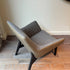 Floor Sample Qing Chair Low Back in Sky-Shadow Grey and Leather Cafe Noir by Camerich | Casa Design Group