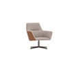Floor Sample Qing Chair Low Back in Sky-Shadow Grey and Leather Cafe Noir by Camerich | Casa Design Group