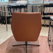 Floor Sample Qing Chair Low Back in Sky-Shadow Grey and Leather Cafe Noir by Camerich | Casa Design Group