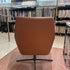 Floor Sample Qing Chair Low Back in Sky-Shadow Grey and Leather Cafe Noir by Camerich | Casa Design Group