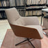 Floor Sample Qing Chair Low Back in Sky-Shadow Grey and Leather Cafe Noir by Camerich | Casa Design Group