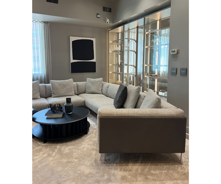 High End Floor Sample Rod System Sectional Sofa by Living Divani Casa Design Group