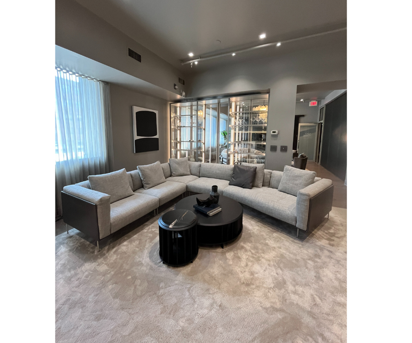 High End Floor Sample Rod System Sectional Sofa by Living Divani Casa Design Group