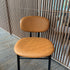 Floor Sample Set of 4 Med Dining Chairs in Black Ash and Anilina Leather by Acerbis | Casa Design Group