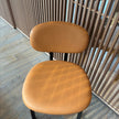 Floor Sample Set of 4 Med Dining Chairs in Black Ash and Anilina Leather by Acerbis | Casa Design Group