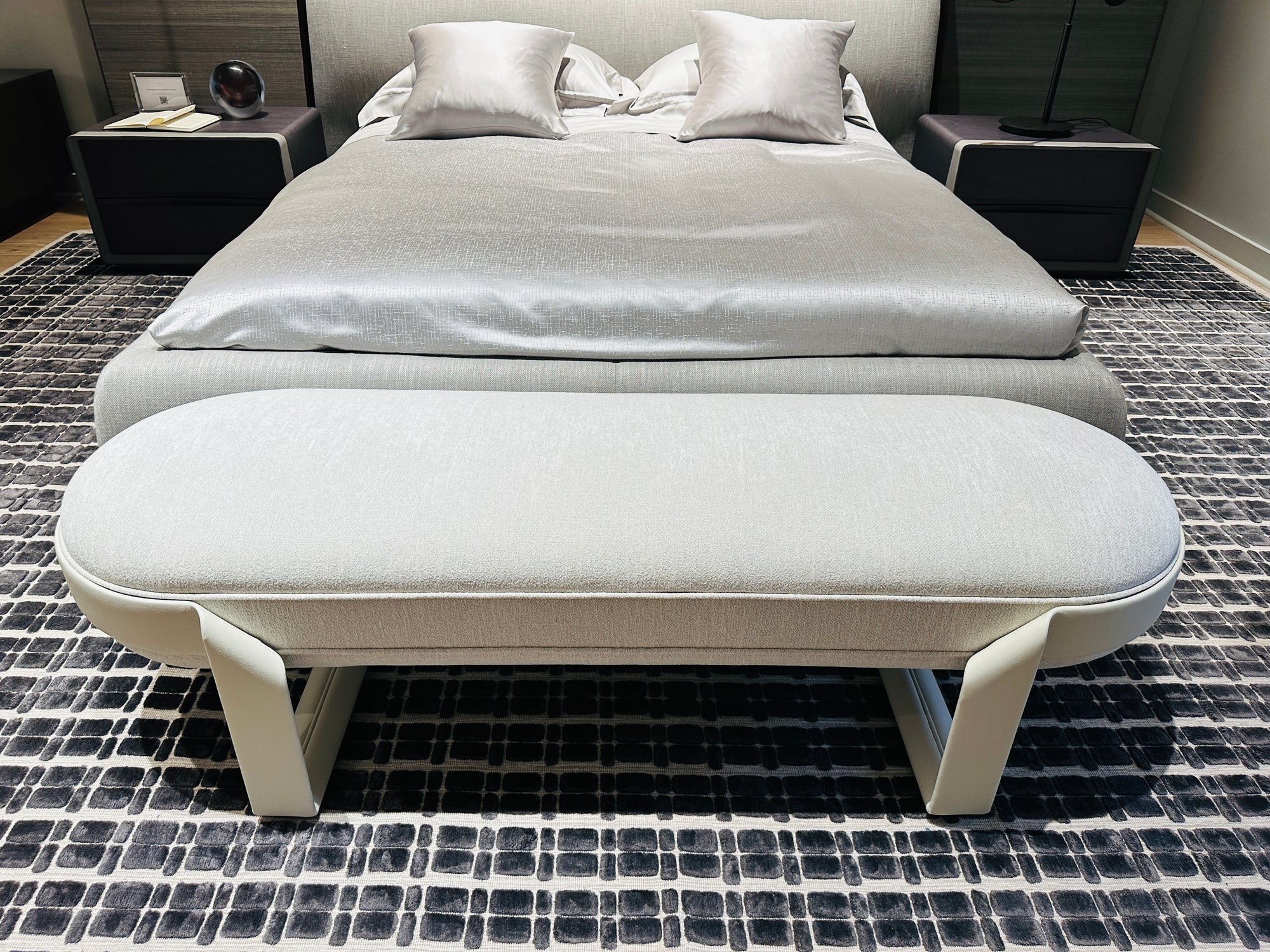 High End Floor Sample Shirley Bench by Giorgetti Casa Design Group