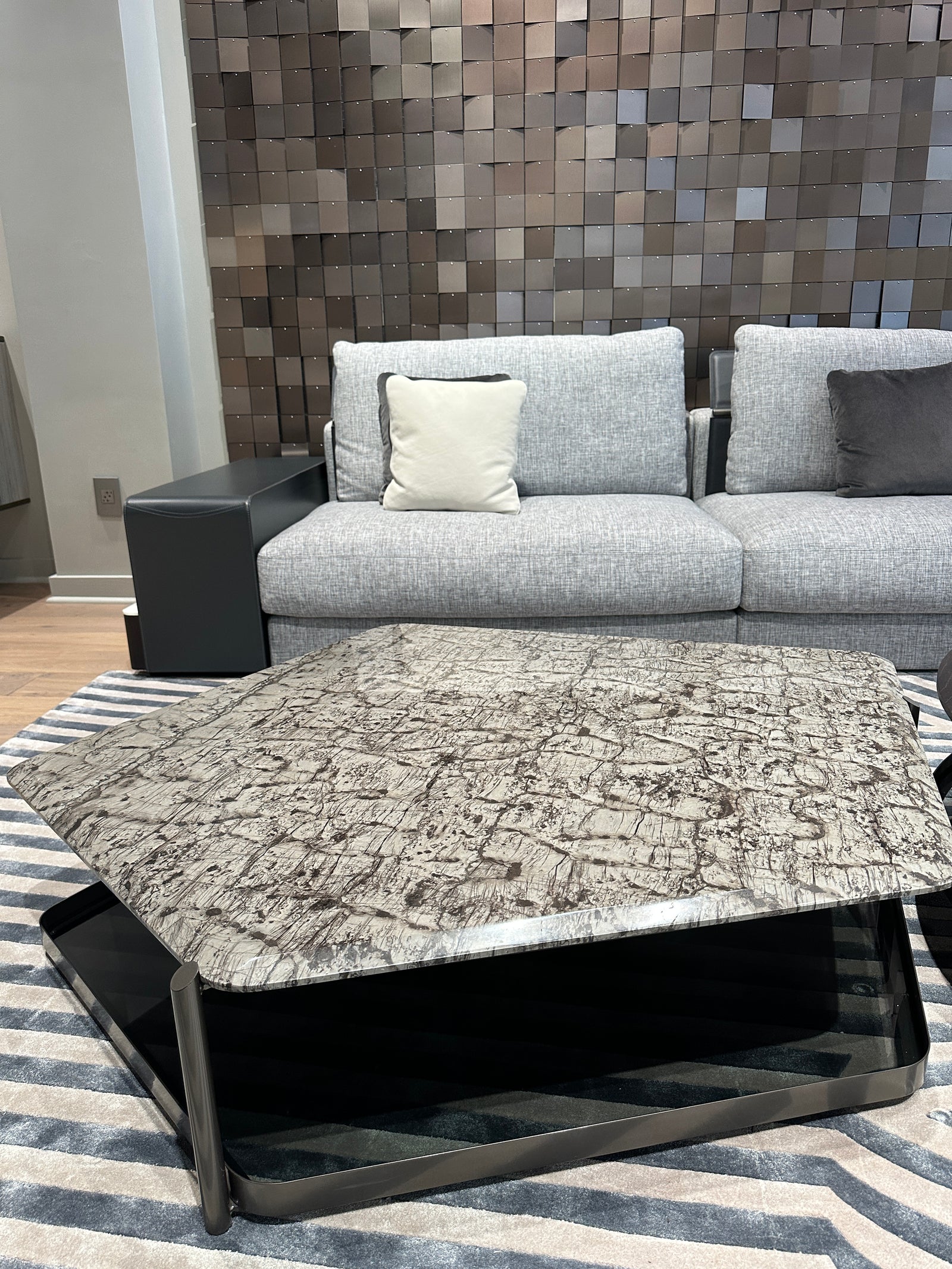 High End Floor Sample Skyline Coffee Table Pentagon by Giorgetti Casa Design Group