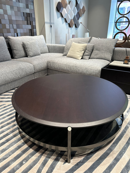 High End Floor Sample Skyline Coffee Table Round by Giorgetti Casa Design Group
