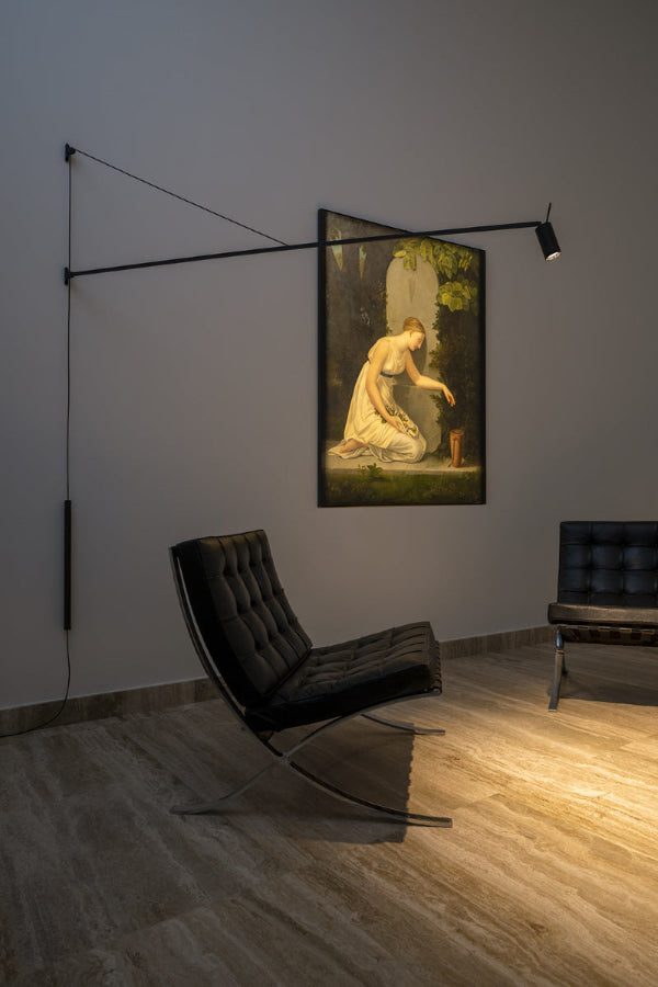 Floor Sample Swan Plug-in Wall Sconce by Nemo Lighting Casa Design Group