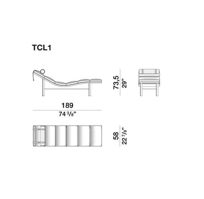 High End Tuscany Chaise Lounge by Molteni&C Casa Design Group