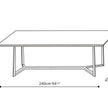 High End Floor Sample Vessel Table by Camerich Casa Design Group