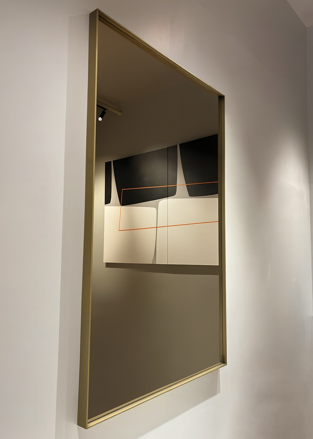 High End Floor Sample Visual Rectangular Mirror by Sovert Casa Design Group