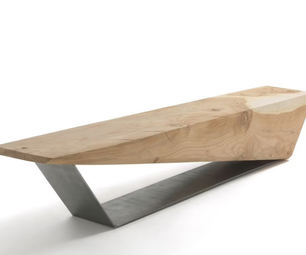 Floor Sample High End Wedge Bench by Riva 1920 Casa Design Group