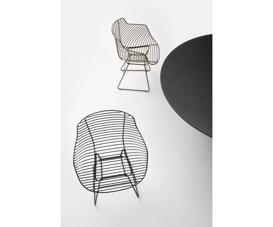 Flow Filo Indoor Chair by MDF Italia with steel wire frame Casa Design Group