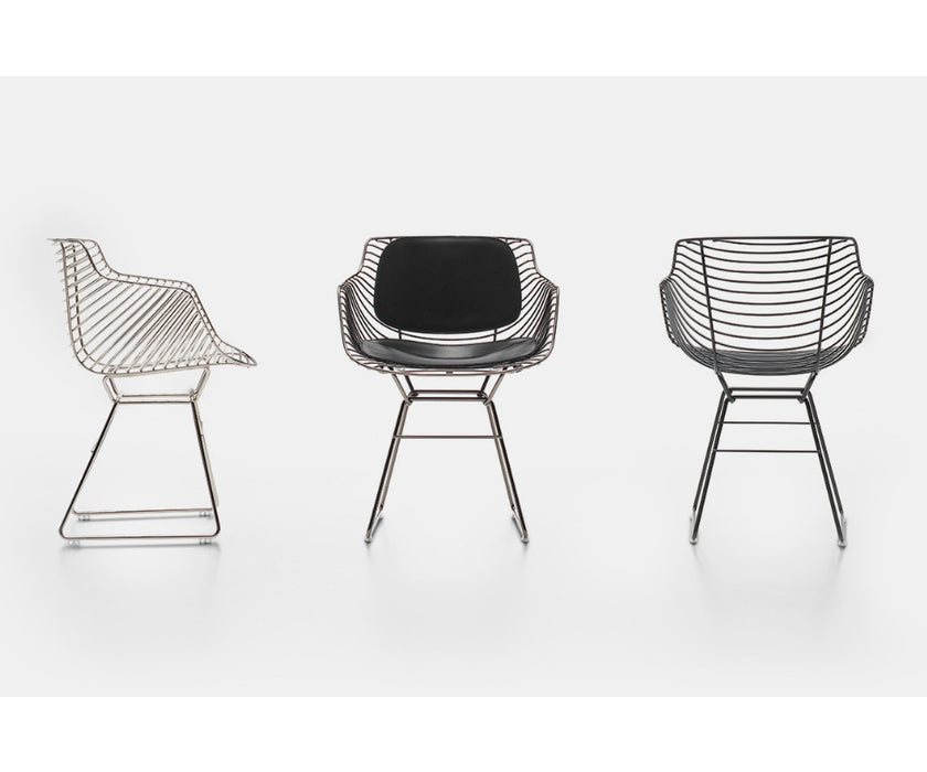 Flow Filo Outdoor Chair by MDF Italia with welded steel wire frame Casa Design Group