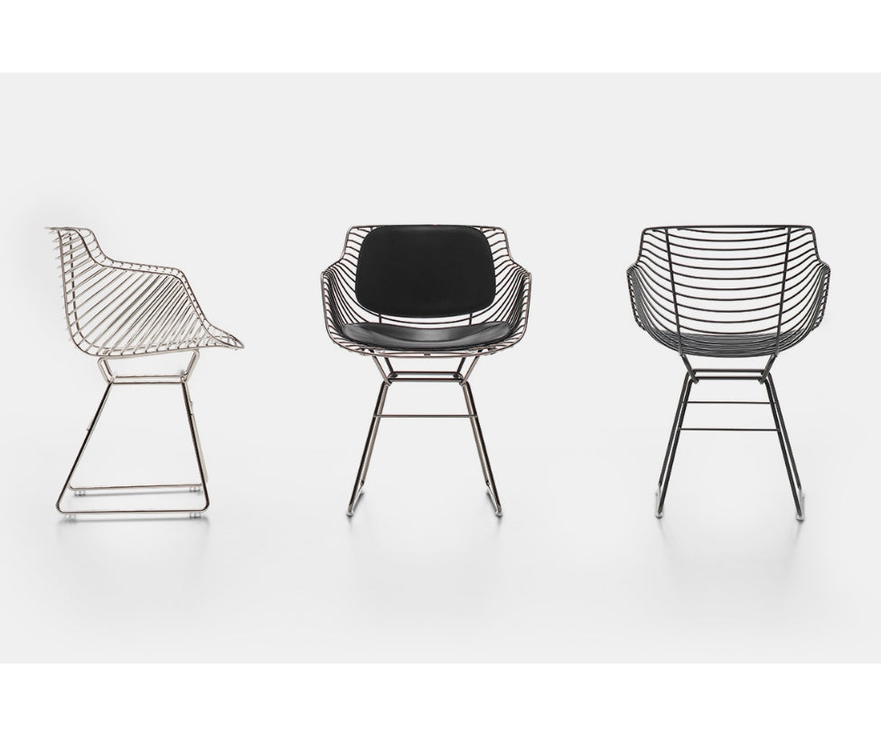 Flow Filo Outdoor Chair by MDF Italia with welded steel wire frame Casa Design Group