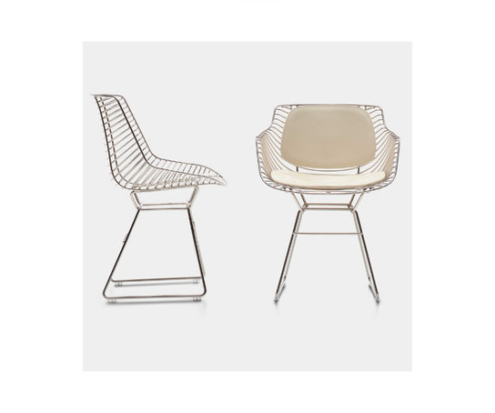 Flow Filo Outdoor Chair by MDF Italia with welded steel wire frame Casa Design Group
