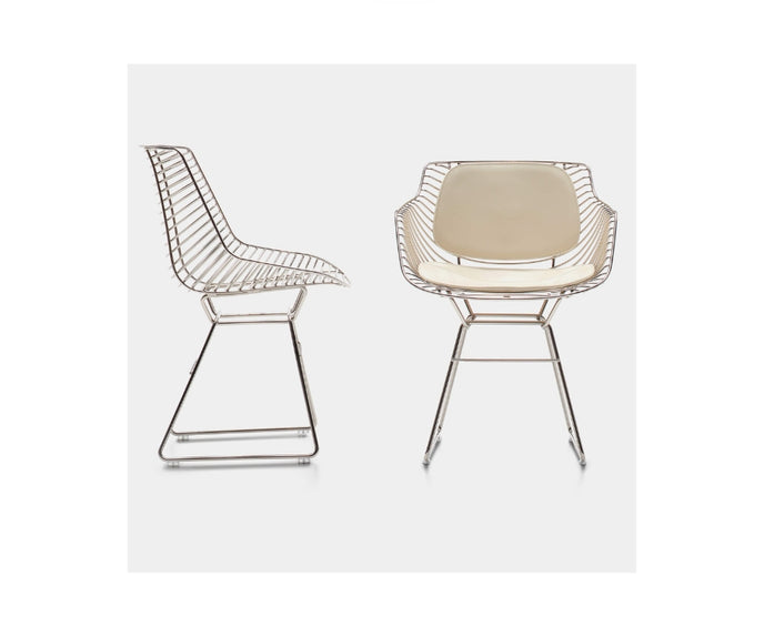 Flow Filo Outdoor Chair by MDF Italia with welded steel wire frame Casa Design Group
