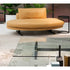 Floyd-Hi Coffee Table by Living Divani with a tempered glass top and laser-cut sheet steel base.