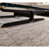 Floyd-Hi Coffee Table by Living Divani with a tempered glass top and laser-cut sheet steel base.