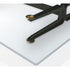 Floyd-Hi Coffee Table by Living Divani with a tempered glass top and laser-cut sheet steel base.