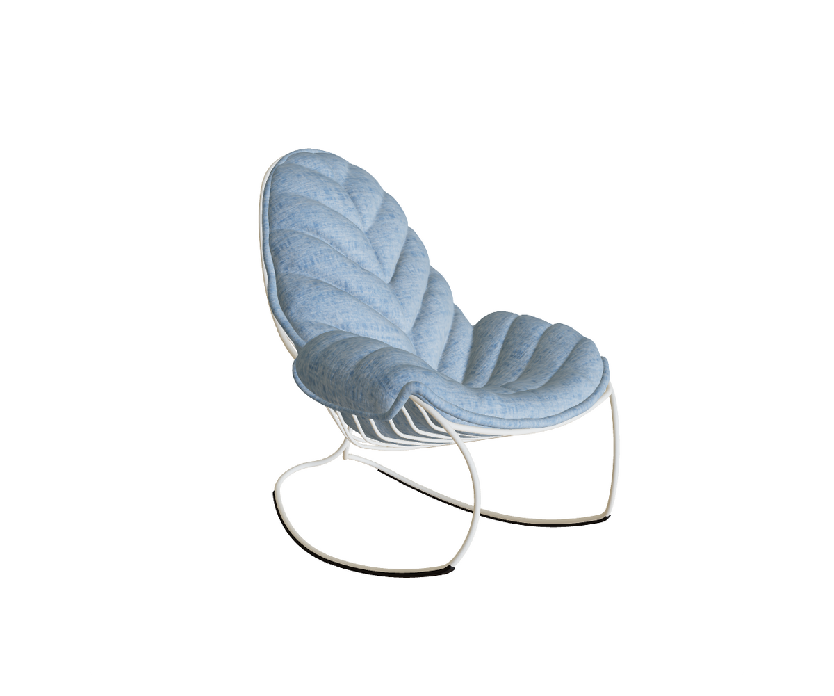 Elegant and Comfortable Folia Outdoor Rocking Chair by Royal Botania Casa Design Group