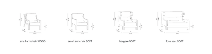 High End Forrest Soft Bergère by Meridiani Casa Design Group