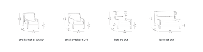 High End Forrest Soft Bergère by Meridiani Casa Design Group