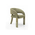 Contemporary Fosca dining chair by Frigerio with sculptural upholstered design