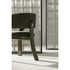Contemporary Fosca dining chair by Frigerio with sculptural upholstered design