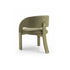 Contemporary Fosca dining chair by Frigerio with sculptural upholstered design