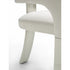 Contemporary Fosca dining chair by Frigerio with sculptural upholstered design