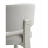 Contemporary Fosca dining chair by Frigerio with sculptural upholstered design