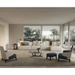 Foster Low Sectional Sofa by Frigerio featuring modular design, geometric lines, and premium upholstery | Casa Design Group