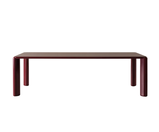 Frank Dining Table by Meridiani with tapered legs and refined contemporary design Casa Design Group
