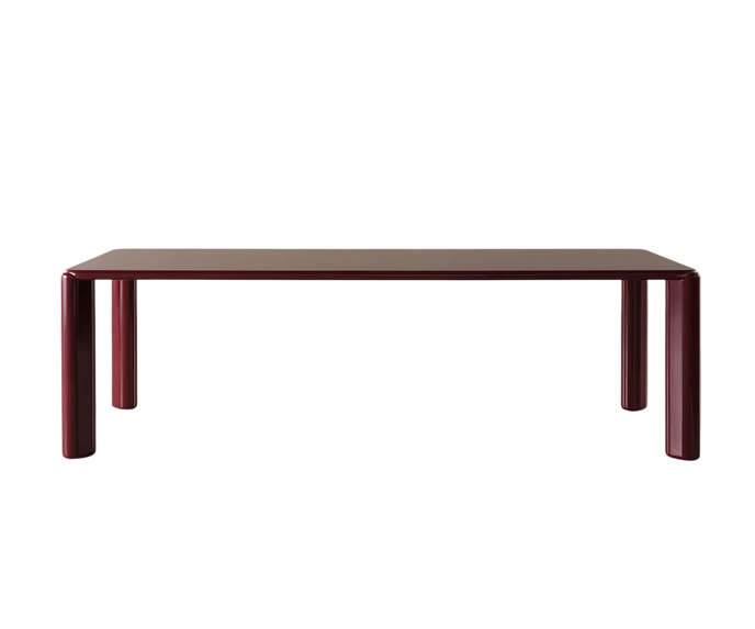 Frank Dining Table by Meridiani with tapered legs and refined contemporary design Casa Design Group