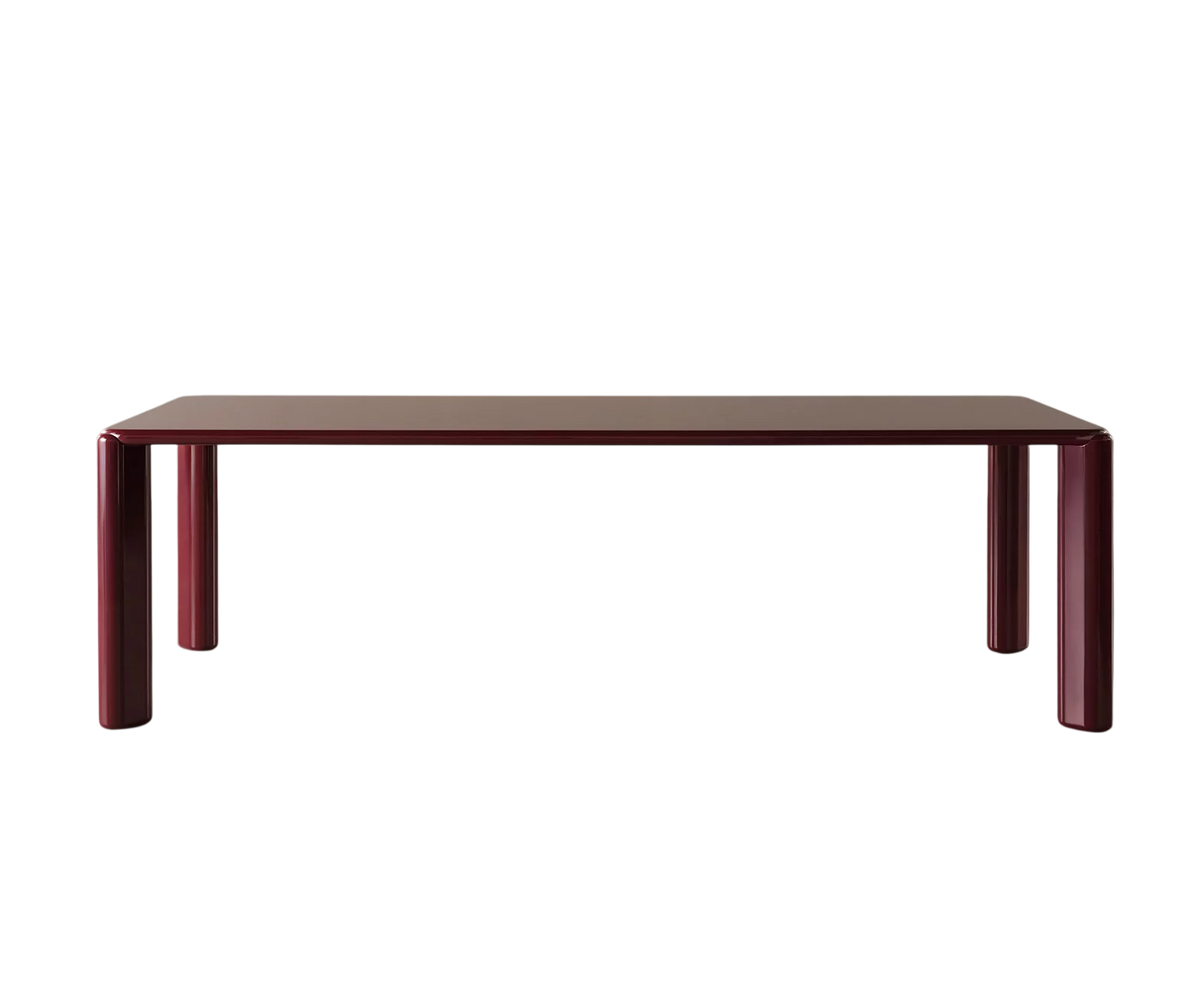 Frank Dining Table by Meridiani with tapered legs and refined contemporary design Casa Design Group