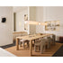 Frank Dining Table by Meridiani with tapered legs and refined contemporary design Casa Design Group